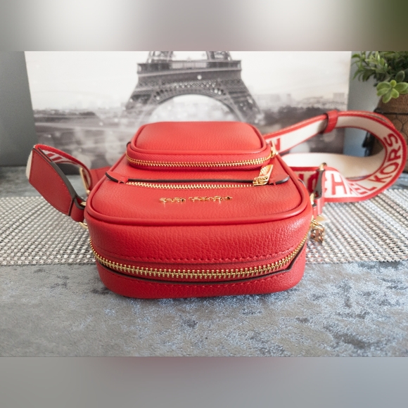 ❗️LOW START ❗️Michael Kors- NWT- Jet Set Medium Leather Crossbody Bag- Red - Picture 11 of 16